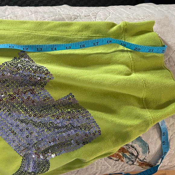 Joshua Peretz Fluorescent Hoodie size XS– Silver Dog Logo, Y2K Style - Picture 5 of 6